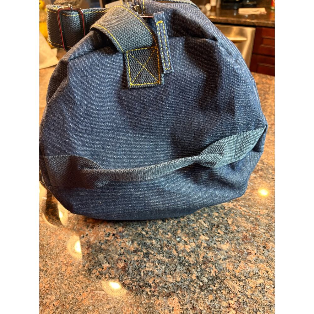 Jean Paul Gaultier pour Vous Denim Weekend Duffel Bag NWOT - Picture 4 of 11